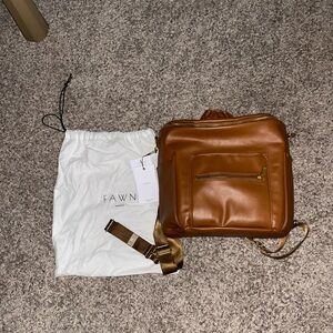 Brown Fawn Diaper Bag, Fawn 2.0 Design Full Size Diaper Bag, New